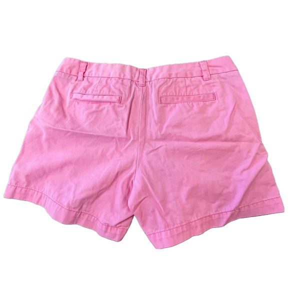 Merona Chino Shorts Womens Size 8 Bubblegum Pink Cotton Flat Front Pockets - Picture 2 of 10
